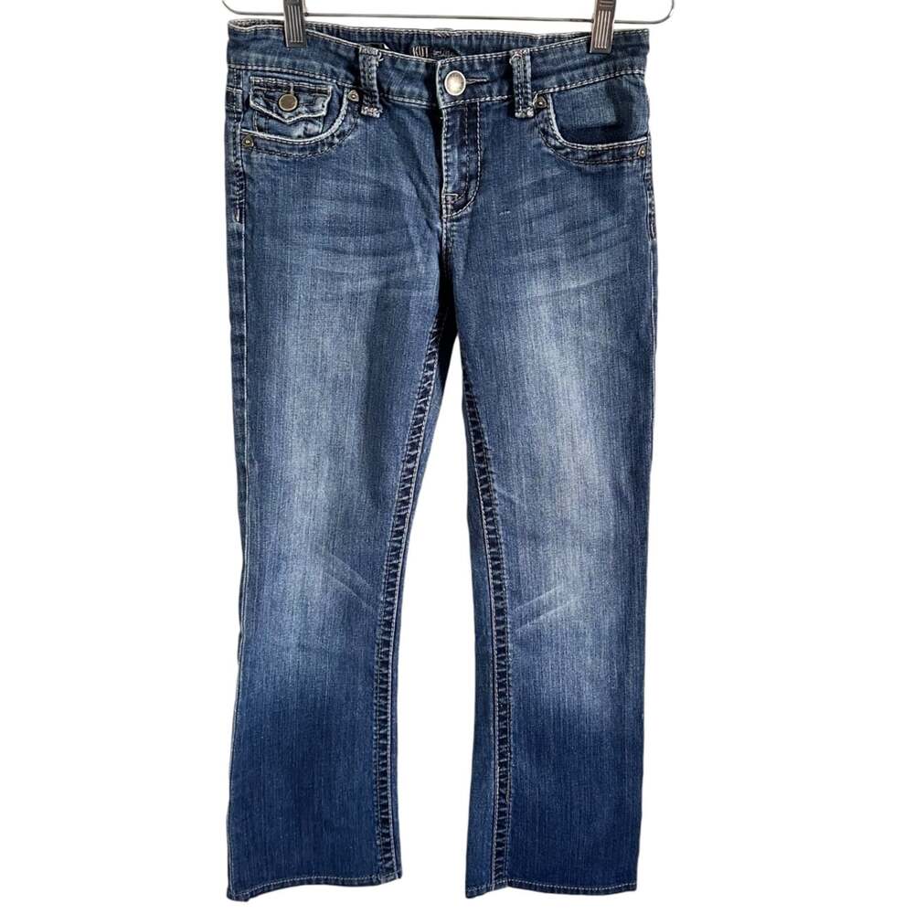 Woman’s Kut From The Kloth Natalie High Rise Bootcut SZ 6 Med Wash